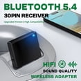 thumbnail image 3 of Receptor de Audio Bluetooth 5.4 de 30 Pines, Alta Compatibilidad, Adaptador Inalámbrico de Música HIFI Sin Pérdida, Base de 30 Pines, Altavoz Analógico., 3 of 5