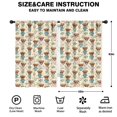 thumbnail image 2 of Blackout Kids Curtains,Beige Highland Cow Flower Pajama Pattern Childrens Insulated Curtains Set Of 2,Bedroom Essentials,Toddler Room Decor 42"x63", 2 of 5