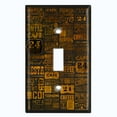 thumbnail image 2 of Metal Light Switch Wall Plate Outlet Cover (Coffee Shop Cafe Restaurant Sign Black Brown - Single Toggle), 2 of 2