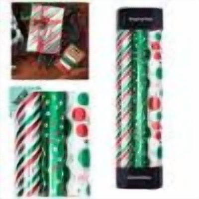 Christmas Wrapping Paper, Sturdy Gift Roll, Multi Pack Set, Elegant Sheen and Easy Cut for Christmas gifts, wedding presents, and anniversary boxes.