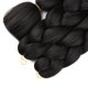 thumbnail image 5 of 1 pieza de extensiones de cabello sintético trenzado negro, trenzas de cabello para trenzar, cabello trenzado gigante de 24 pulgadas para Halloween y Cosplay, 5 of 5