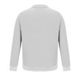 thumbnail image 5 of Lovskoo Men's Sweaters Pullover Stand Collar Elastic Solid Color V Neck Long Sleeve Sweater Knit Tops White, 5 of 6