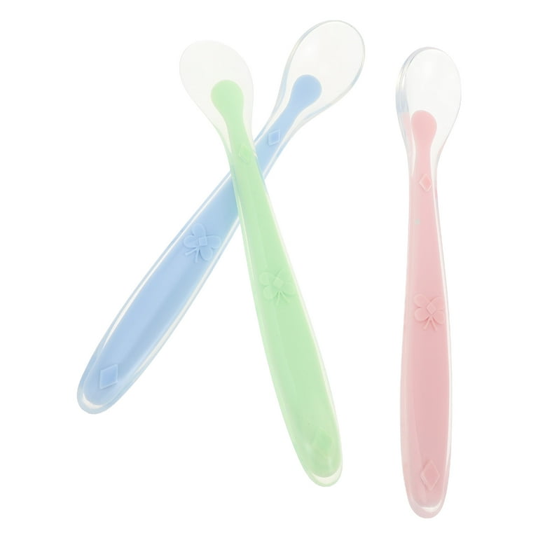 Baby Products Online - 1Pc Silicone Spoons For Newborn Baby Candy Color  Temperature Sensing Spoon For Kids Children Infants Spoon Tableware For  Tableware - Kideno