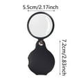 thumbnail image 3 of SHAGUOZHOU 10x Small Pocket Magnify Glass Folding Mini Magnifying Glass With Rotating Protective Leather Apply To Reading Science Jewelry Hobbies Books, 3 of 8