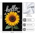 thumbnail image 3 of 2 Pcs Funny Kitchen Towels,Sunflower with Bees and Hello Microfiber Dish Towels,Kitchen Tea Towels,Kitchen Towel Set (18" X 26"), 3 of 3