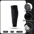 thumbnail image 4 of HHGBAD Honeycomb Anti-Collision Leg Guards for Football & Basketball - EVA Calf Protectors, Lightweight Breathable Sports Gear with Elastic Support (2-Pack), 4 of 5