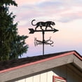 thumbnail image 2 of Leopard Weathervane Farmhouse Weather Vane Iron Art for Garden Yard Decor, 2 of 9