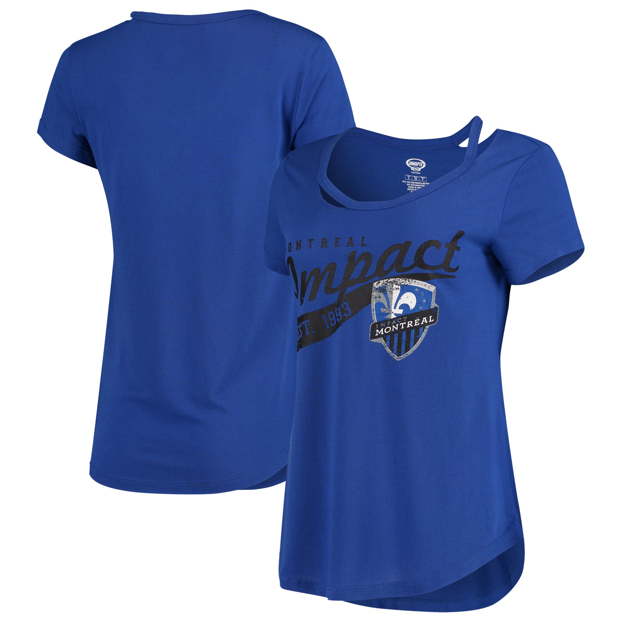 Montreal Impact Concepts Sport Women's Squad Cut Neck T-Shirt - Blue ...