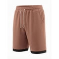thumbnail image 6 of EOYWHK Golf Shorts with Pockets Elastic Waist Drawstring Mens Golf Shorts Soft Lightweight Breathable Casual Activewear for Men Brown, Size XL, 6 of 8
