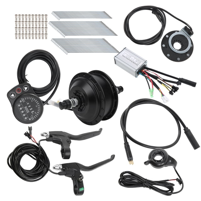 Motor Kit for 24in Wheel, High Strength 250W Hub Motor Kit for 24in Wheel for DIY Electric Bicycles Rear Freewheel Motor