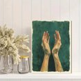 thumbnail image 2 of Qisvanset 12x16 Inch 2D Flat Framed Canvas Art, The Lord's Prayer Bible Verse Sage Green Faith Wall Art Religious Decor Gift, 2 of 5