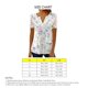 thumbnail image 4 of Mujeres floral Encaje blusa manga corta elegante plisado botón frente camiseta para el verano, 4 of 4