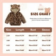 thumbnail image 2 of GYRATEDREAM Toddler Girls Boys Fleece Hoody Jacket Zip Up Teddy Coat Warm Winter Outwear 2-7T, 2 of 7
