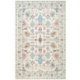 thumbnail image 2 of Balacho Floral Pattern Oriental Boho Faux Wool Area Rug, 6' x 9', Beige, 2 of 8