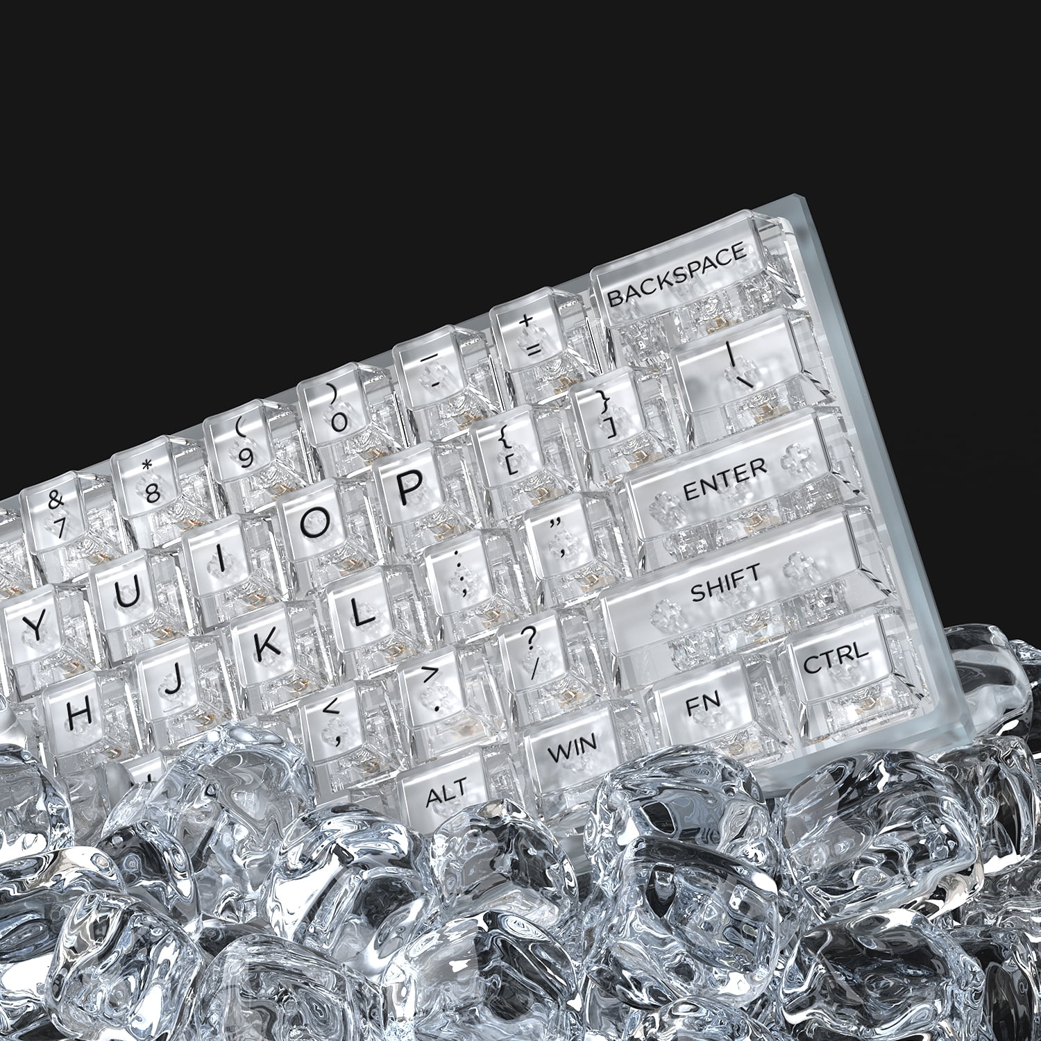 XVX 140 Keys Transparent Keycaps for Keyboard 60 Percent,PBT