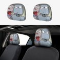 thumbnail image 1 of Robot Dreams Funda Protectora Universal para Reposacabezas de Coche, Funda Elástica para Reposacabezas de Asiento de Auto, Funda de Tela Antipolvo, Accesorios de Interior 2 Piezas, 1 of 6