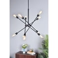 thumbnail image 5 of Axel 10 lights black pendant with hanging rod, 5 of 9