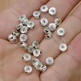 thumbnail image 3 of 40/50/60/70pcs Retro Silvery Zinc Alloy Eye Shaped Bead For DIY Jewelry Making Bracelet Necklace Accessories Handmade Craft Supplies, 3 of 10