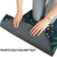 thumbnail image 3 of Pioneer Flower Floral Print Pattern Hot Yoga Mat Towel Non Slip for Hot Yoga - Quick-Drying Yoga Mat Cover with 4 Corner Pockets with Travel Bag - Hot Yoga Towel Non Slip 74"x26", 3 of 6