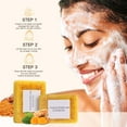 thumbnail image 2 of Lemon Turmeric Kojic Soap, Glow Lemon Turmeric Kojic Soap Bar for Face & Body, Natural Handmade Soap Deep Cleansing Moisturizing for All Skin Types, 2 of 6