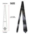 thumbnail image 3 of Salouo Black Cobra Snake Pattern Men's Silk Ties 4.7"Necktie for Men Formal Ties Business Necktie Men's Wedding Fashion Accessory, 3 of 7