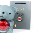 thumbnail image 2 of Bear Hug Eternal Rose Regals Elegante Con Regalo para El Día La Madre (gris), 2 of 7