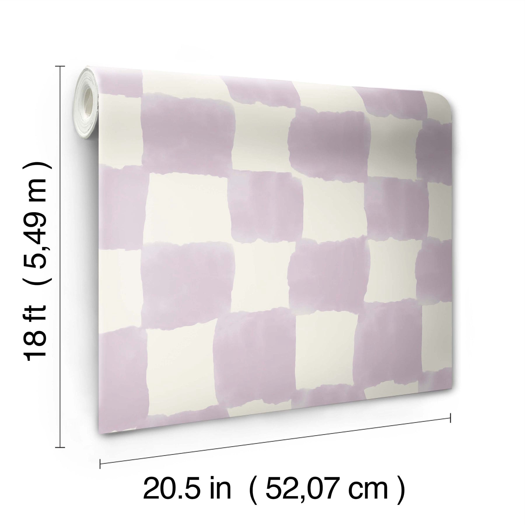 Mr. Kate Tess Watercolor Checker Peel and Stick Wallpaper