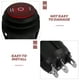 thumbnail image 2 of AC 6A / 250V 3 PIN ROWER ROOWER TOGGLE ON / OFF Botón de interruptor SPDT impermeable para auto Coche y barco, 2 of 7