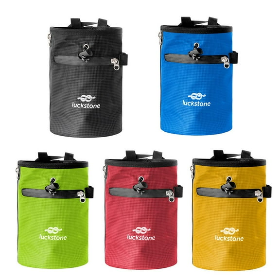 Chalk Bag for Rock Climbing Magnesium Bag Gym Chalk Bag for Weightlifting Blue