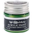 thumbnail image 2 of PRIMA MARKETING INC Art Alchemy-Acrylic Paint-Metallique Green 1.7 fl.oz (50ml) UPC 655350963163, 2 of 2