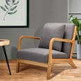 thumbnail image 2 of YODOLLA Mid-Century Accent Chair Living Room Arm Chair, Gray, 2 of 8
