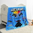 thumbnail image 6 of Gaming Blanket for Kids Teens 50"x40", Soft Fleece Gamer Throw Blankets for Boys, Comfy Throws for Couch Sofa Bed, Cute Fun Pattern, Cozy Warm Quilt Blanket for Teenagers Kids, Birthday Gifts, 6 of 6
