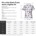 thumbnail image 4 of Bixox Men's Lavender Bicycle Printed Short Sleeve Skinny Athletic T-Shirt, 4 of 6