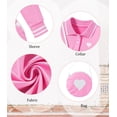 thumbnail image 6 of Aideaone Toddler Girls Long Sleeve Polo Dress with Matching Heart Crossbody Bag 2T-7T, 6 of 7