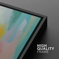 thumbnail image 4 of IDEA4WALL Framed Canvas Print Multicolor Pastel Watercolor Collage Abstract Shape Wall Art Modern Artwork Decorative Bohemian Colorful Chic for Living Room, Bedroom - Black 16"x24", 4 of 5