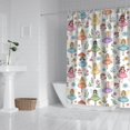 thumbnail image 2 of Colorful Fairy Flower Pattern Shower Curtain 72"x84" ,Bathroom Decorative Shower Curtains Set with 12 Hooks,Modern Waterproof Washable Shower Curtain, 2 of 6