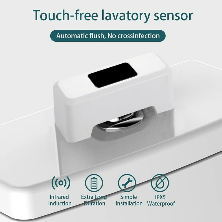 Techo Touchless Toilet Flush Kit Wave Automatic Motion Sensor