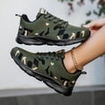 thumbnail image 6 of Breathable Knit Sneakers for Women Men, Lightweight Flexible Running Shoes with Camo Print, Comfortable Fashion Sport Walking Athletic Shoes, 6 of 8