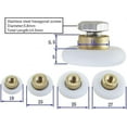 thumbnail image 2 of 4 Sizes Shower Door Rollers Runners Wheels Replacement Part Bathroom Glass Door Runner Sliding, 2 of 4