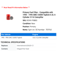 thumbnail image 2 of Primary Fuel Filter - Compatible with 1990 - 1996 GMC C6000 Topkick 6.6L 6-Cylinder 3116 Caterpillar 1991 1992 1993 1994 1995, 2 of 2