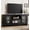 Black, variant on IdealHouse TV Stand for 65 Inch TV, Farmhouse Entertainment Center with Acrylic Door Storage Cabinet & Adjustable Shelves
