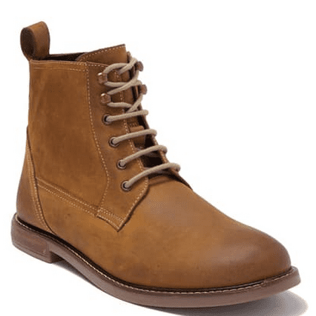 Ben Sherman BROWN Brent Leather Plain Toe Boot, US 12