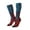 1 Black, variant on Women Crew Soft Moisture-wicking Socks Red And Blue Fire Pattern Design Cotton Socks, One Size fit All