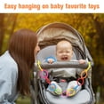 thumbnail image 4 of RoamReady Baby Links Rings, Baby Toys Links, Hanging Stroller Ring Toy,Connecting Baby Rings Toy Links for Car Seat,Baby Stroller 24 Pcs, Ages 0 Months Plus,Travel Accessory Set (6 Colors and 4 Sets), 4 of 7