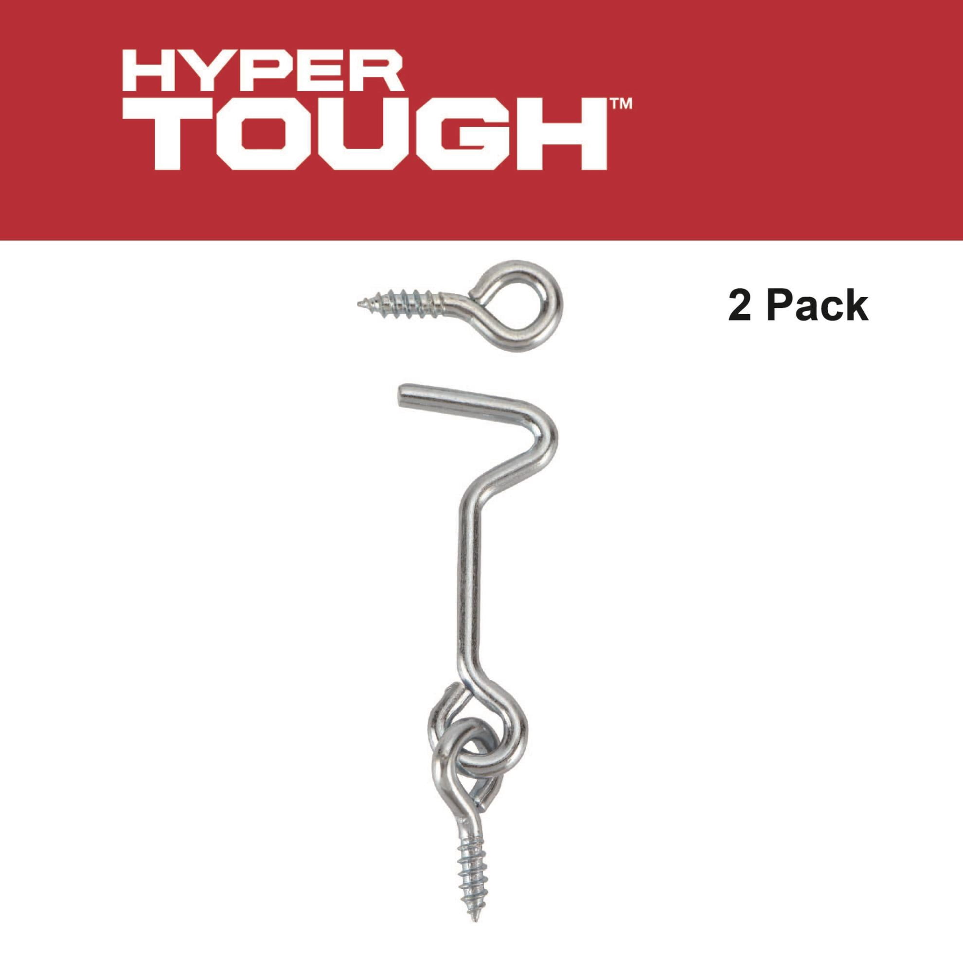 2-1/2 in. Gate Hook and Eye, Zinc Plated, 2 Pack