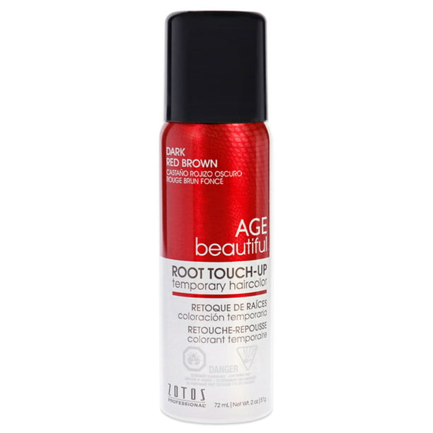 AGEbeautiful Root Touch Up Temporary Haircolor Spray - Red Brown - 2 oz - Walmart.com