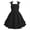 Black, variant on IBTOM CASTLE Girls Summer Dresses Sleeveless Cami Dress Spaghetti Straps Birthday Party Casual Fancy Midi 2 Layerr Sundress Beach Square Neck Kids Smocked 9 Years Yellow