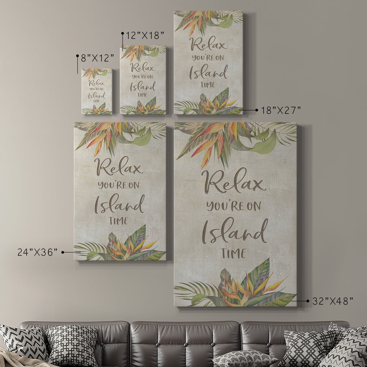You're On Island Time Premium Gallery Wrapped Canvas - Ready to Hang