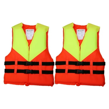ICERUN 2Pcs Life Jacket, Thickened Oxford Fabric Swim Vest, Durable Floating Vest for Kids, 4-12 Years