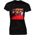 thumbnail image 1 of Bee Gees T-Shirt à Manches Courtes pour Femmes en Coton, Col Ras du Cou, Chandails Décontractés à Imprimé, Noir, 1 of 5